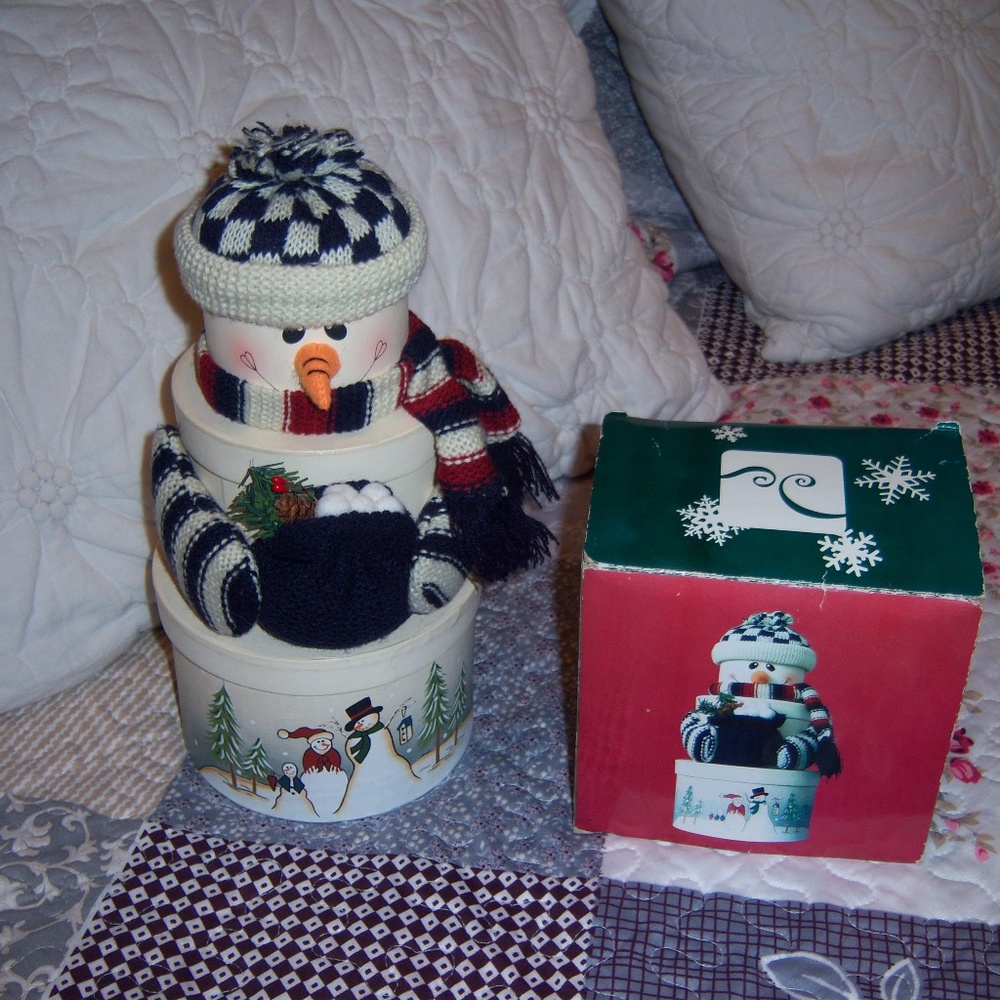Snowman Nesting Boxes(SOLD)